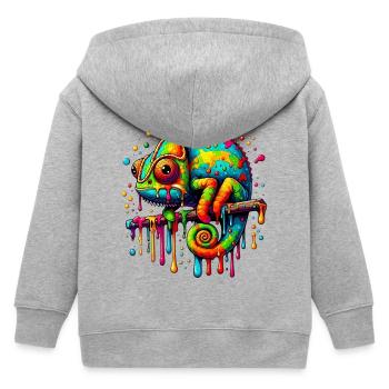 Caméléon - Veste à capuche enfant bio Stanley/Stella - gris chiné - Dos