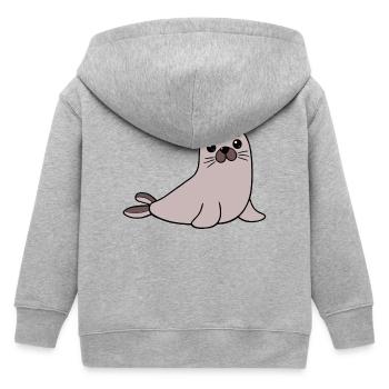De verbinding van de verbinding - Kinder zip hoodie biologisch Stanley/Stella - grijs gemêleerd - Achter