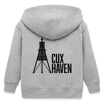 Cuxhaven Kugelbarke - Kinder Organic Kapuzenjacke Mini Cultivator von Stanley/Stella - Grau meliert - Hinten