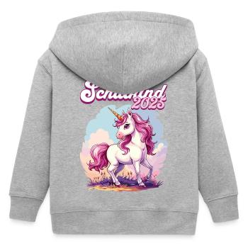 Écolier 2025 Unicorn Enrollment School Student - Veste à capuche enfant bio Stanley/Stella - gris chiné - Dos