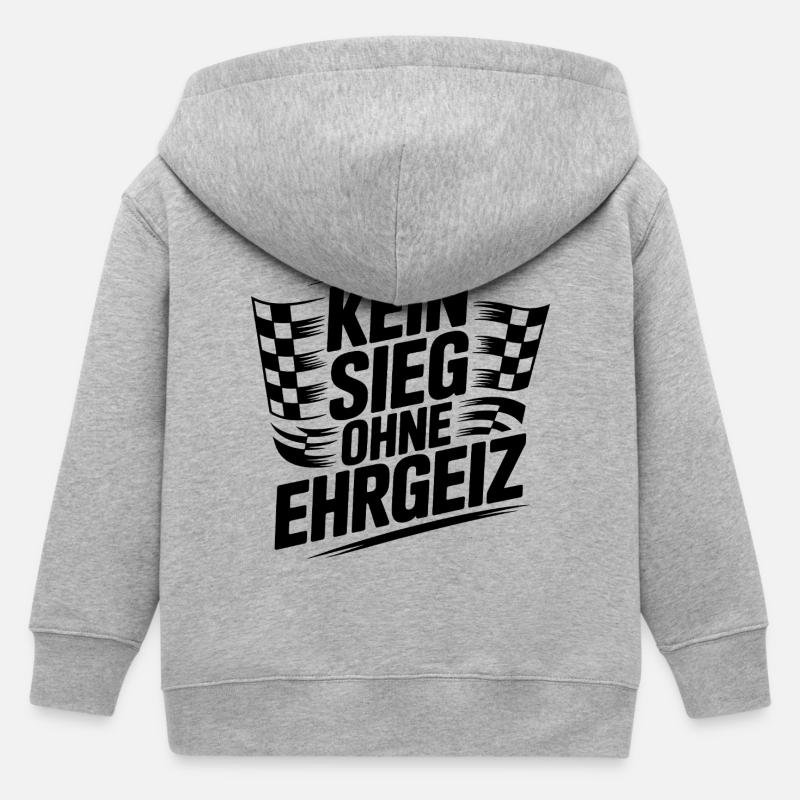 Pas de victoire sans ambition - Veste à capuche enfant bio Stanley/Stella - gris chiné