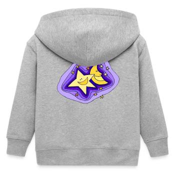 Baby Collection Summer Sun 04 - Kids Organic Zip-up Hoodie by Stanley/Stella - heather grey - Back