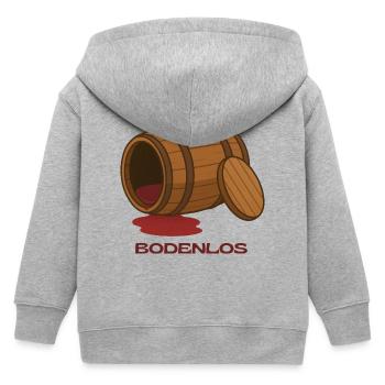 BODENLOS - Kinder Organic Kapuzenjacke Mini Cultivator von Stanley/Stella - Grau meliert - Hinten