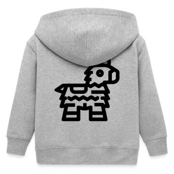Pinata - Kinder Organic Kapuzenjacke Mini Cultivator von Stanley/Stella - Grau meliert - Hinten