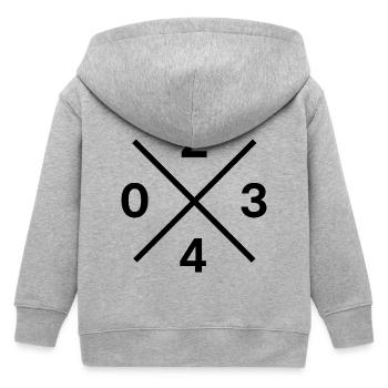 Code téléphonique 0234 – Bochum Ruhrpott Original - Veste à capuche enfant bio Stanley/Stella - gris chiné - Dos