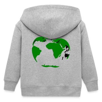 Globe Apple - Veste à capuche enfant bio Stanley/Stella - gris chiné - Dos