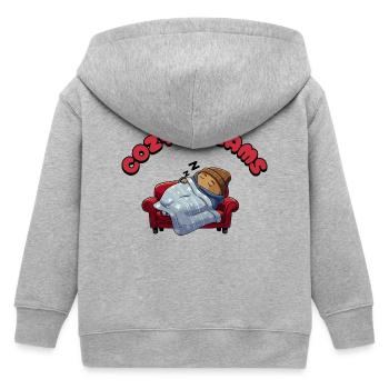 Cozy Dreams - Kinder Organic Kapuzenjacke Mini Cultivator von Stanley/Stella - Grau meliert - Hinten