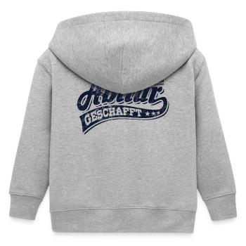 Abi Est 2026 - Abitur - Geschenk - Kinder Organic Kapuzenjacke Mini Cultivator von Stanley/Stella - Grau meliert - Hinten