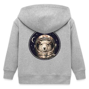 Moutons astronautes en orbite - Veste à capuche enfant bio Stanley/Stella - gris chiné - Dos