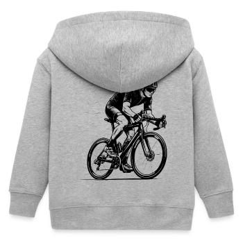 Direkte Roadbike Aussage - Kinder Organic Kapuzenjacke Mini Cultivator von Stanley/Stella - Grau meliert - Hinten