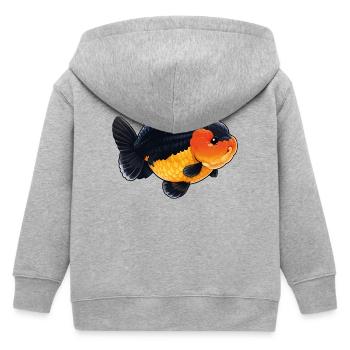 Black Orange Ranchu High Quality Goldfish - Kinder Organic Kapuzenjacke Mini Cultivator von Stanley/Stella - Grau meliert - Hinten