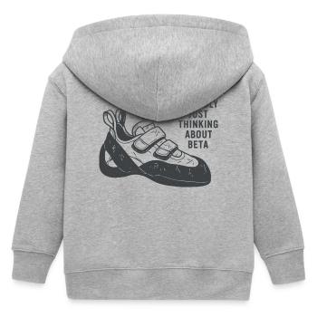 Beta Thought Sneaker Tee - Kinder Organic Kapuzenjacke Mini Cultivator von Stanley/Stella - Grau meliert - Hinten