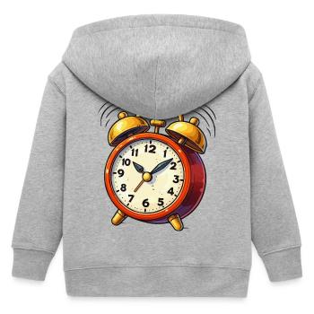 Réveil Réveil Réveil Comic Clock - Veste à capuche enfant bio Stanley/Stella - gris chiné - Dos