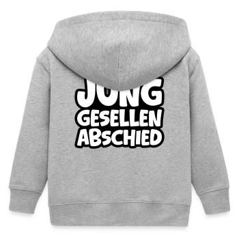 Enterrement de vie de garçon - Veste à capuche enfant bio Stanley/Stella - gris chiné - Dos