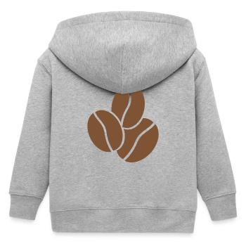 Grains de café - Veste à capuche enfant bio Stanley/Stella - gris chiné - Dos