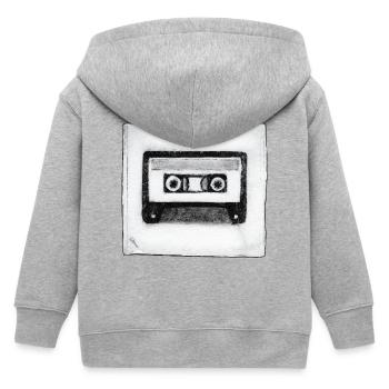 Cassette - œuvres sculptées à la main - Veste à capuche enfant bio Stanley/Stella - gris chiné - Dos