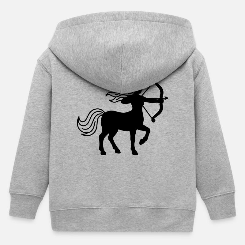 Centaure - Veste à capuche enfant bio Stanley/Stella - gris chiné