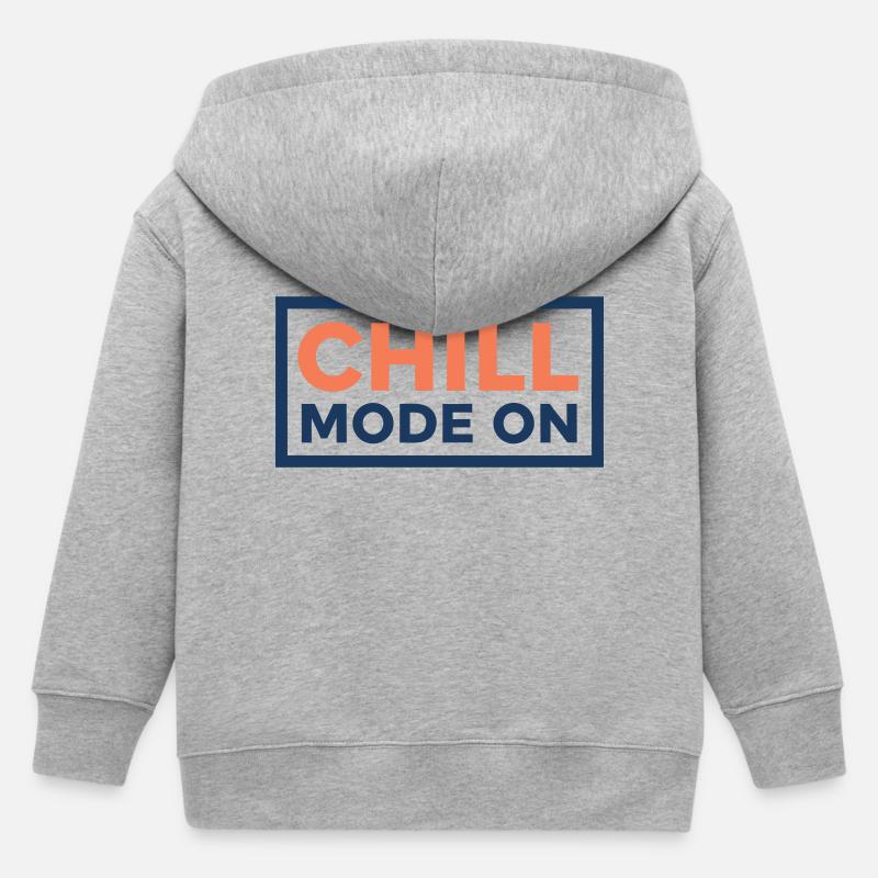 Mode Chill Activé - Veste à capuche enfant bio Stanley/Stella - gris chiné