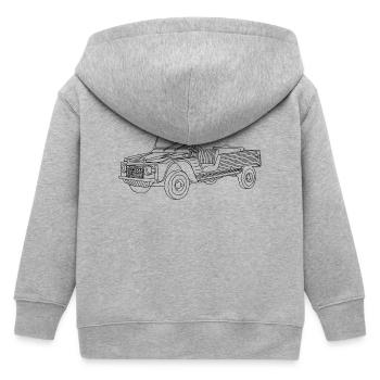 La Mehari - Veste à capuche enfant bio Stanley/Stella - gris chiné - Dos