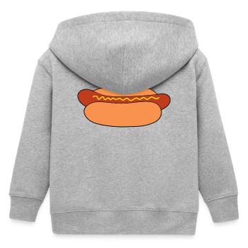 Saucisse à hot-dog - Veste à capuche enfant bio Stanley/Stella - gris chiné - Dos