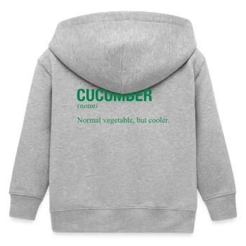 CONCOMBRE - Veste à capuche enfant bio Stanley/Stella - gris chiné - Dos