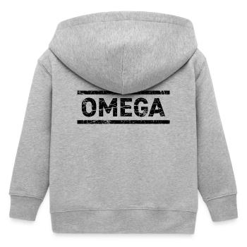 Omega - Kids Organic Zip-up Hoodie by Stanley/Stella - heather grey - Back