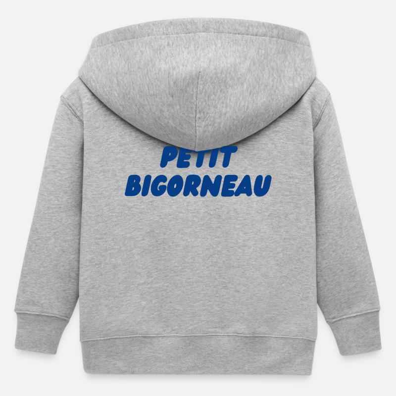 Petit Bigorneau - Veste à capuche enfant bio Stanley/Stella - gris chiné