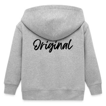 Origineel - Kinder zip hoodie biologisch Stanley/Stella - grijs gemêleerd - Achter