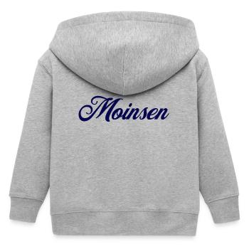 Moinsen (Magasin de laits1) - Veste à capuche enfant bio Stanley/Stella - gris chiné - Dos