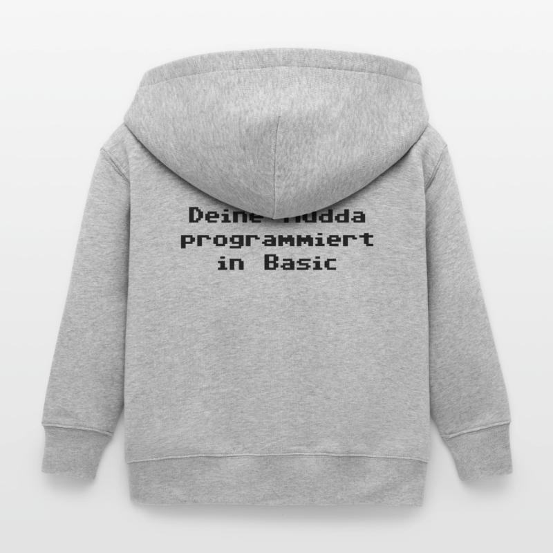 Deine Mudda programmiert in Basic Kinder Organic Kapuzenjacke Mini Cultivator von Stanley/Stella