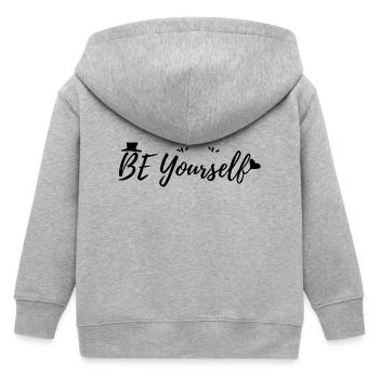 Sei du selbst - Kinder Organic Kapuzenjacke Mini Cultivator von Stanley/Stella - Grau meliert - Hinten