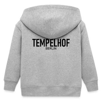 Tempelhof - Berlin - Quartier - Veste à capuche enfant bio Stanley/Stella - gris chiné - Dos