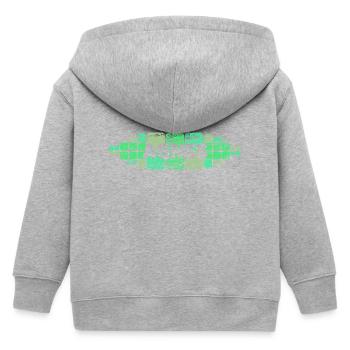 Mama Agnes - Kinder Organic Kapuzenjacke Mini Cultivator von Stanley/Stella - Grau meliert - Hinten