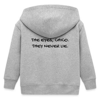 Cinema - Quotes - Film - Citations - Zitat - Humor - Kids Organic Zip-up Hoodie by Stanley/Stella - heather grey - Back