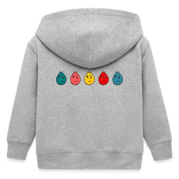 Jahrestag. Jubiläumsdekade. Humor. komisch - Kinder Organic Kapuzenjacke Mini Cultivator von Stanley/Stella - Grau meliert - Hinten