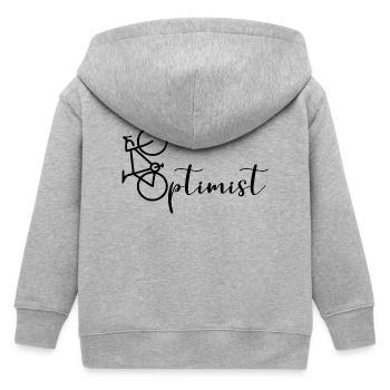 Cyclistes Optimist Cycling Bicycle - Veste à capuche enfant bio Stanley/Stella - gris chiné - Dos