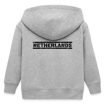 Pays-Bas - Veste à capuche enfant bio Stanley/Stella - gris chiné - Dos
