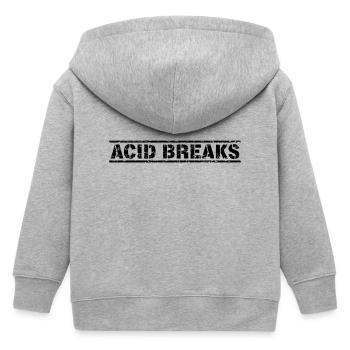 Acid Breaks - Kinder Organic Kapuzenjacke Mini Cultivator von Stanley/Stella - Grau meliert - Hinten