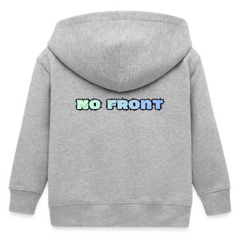 No Front, Kein Vorwurf, Jugendsprache - Kinder Organic Kapuzenjacke Mini Cultivator von Stanley/Stella - Grau meliert - Hinten