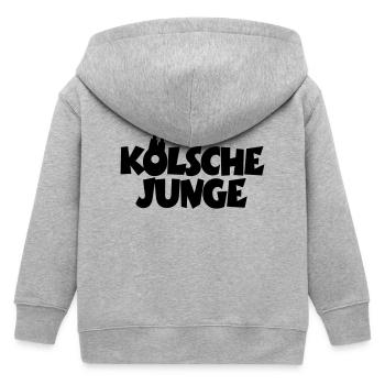 Kölsche Junge - Kölner Jungs aus Köln - Kinder Organic Kapuzenjacke Mini Cultivator von Stanley/Stella - Grau meliert - Hinten