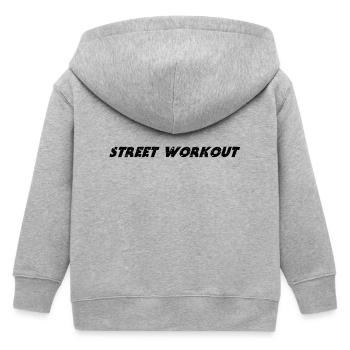   Street Workout - Kinder Organic Kapuzenjacke Mini Cultivator von Stanley/Stella - Grau meliert - Hinten