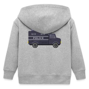 Wanne - Kinder Organic Kapuzenjacke Mini Cultivator von Stanley/Stella - Grau meliert - Hinten