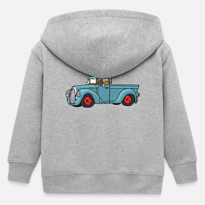 Pick Up - Kinder Organic Kapuzenjacke Mini Cultivator von Stanley/Stella - Grau meliert