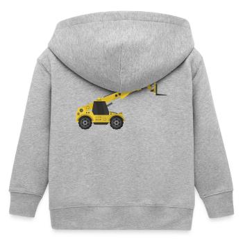Manutention télescopique - Veste à capuche enfant bio Stanley/Stella - gris chiné - Dos
