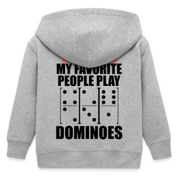 Domino Design - Kinder Organic Kapuzenjacke Mini Cultivator von Stanley/Stella - Grau meliert - Hinten