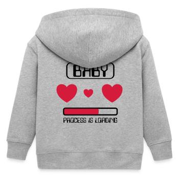 Processus de bébé se charge - Veste à capuche enfant bio Stanley/Stella - gris chiné - Dos