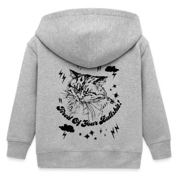 FATIGUÉ DE TES CONNERIES - Veste à capuche enfant bio Stanley/Stella - gris chiné - Dos