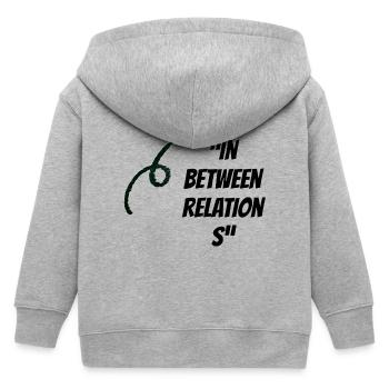 Entre les relations - Veste à capuche enfant bio Stanley/Stella - gris chiné - Dos