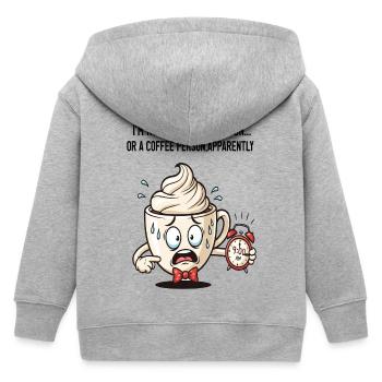 Ängstliche Morgentasse mit Wecker - Kinder Organic Kapuzenjacke Mini Cultivator von Stanley/Stella - Grau meliert - Hinten