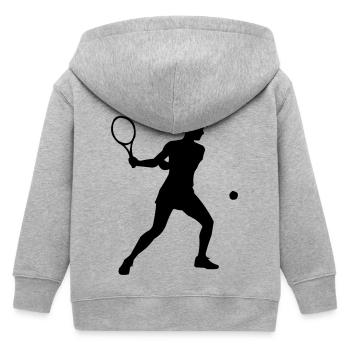 Joueur de tennis - Veste à capuche enfant bio Stanley/Stella - gris chiné - Dos
